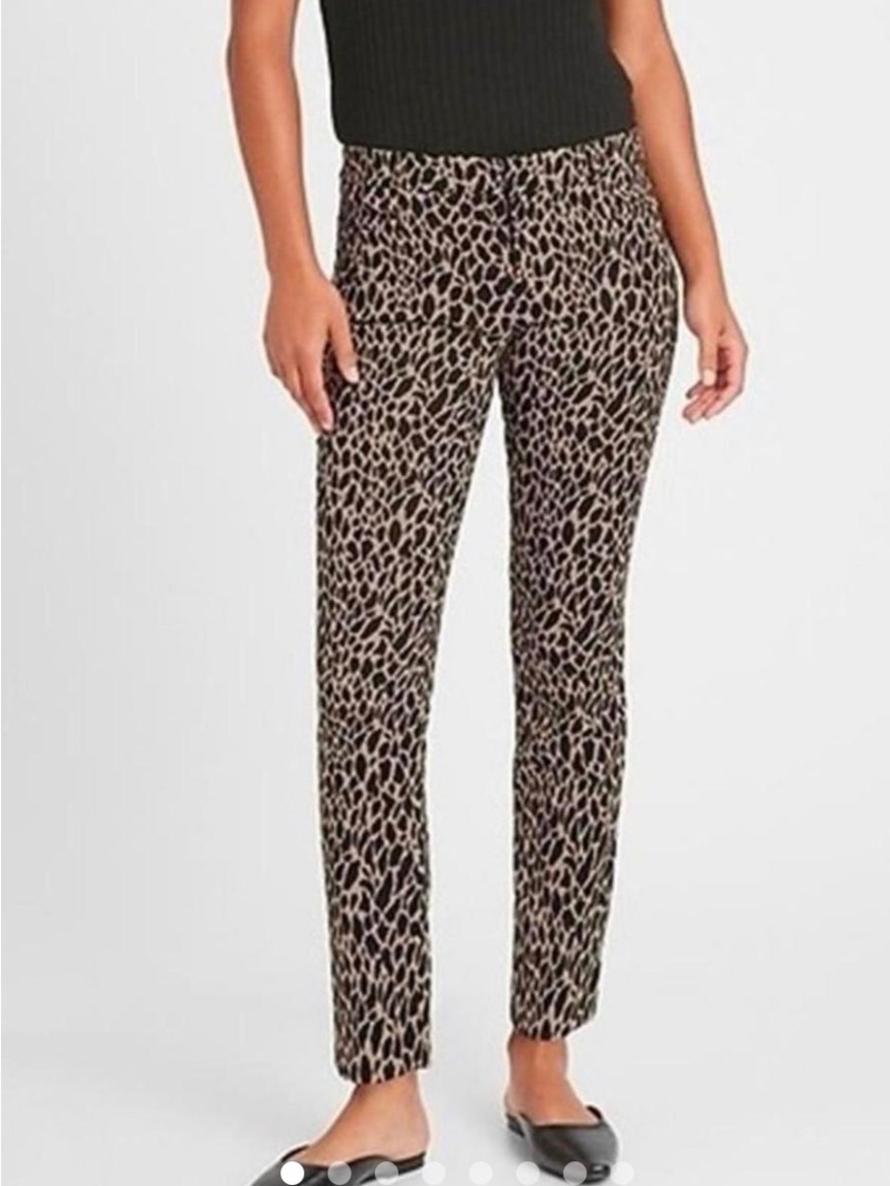 Banana Republic Sloan Pants Leopard Print Ankle Career Pants Women’s Size 8